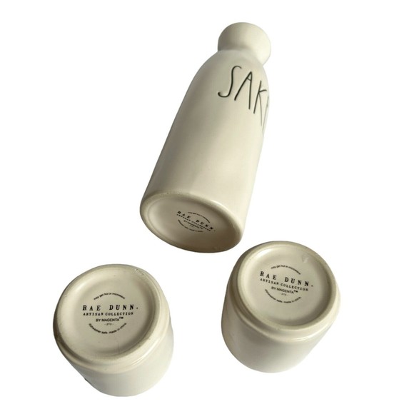 New in Box Rae Dunn Sake Gift Set "Sake" & "Sip" Set - Picture 6 of 7